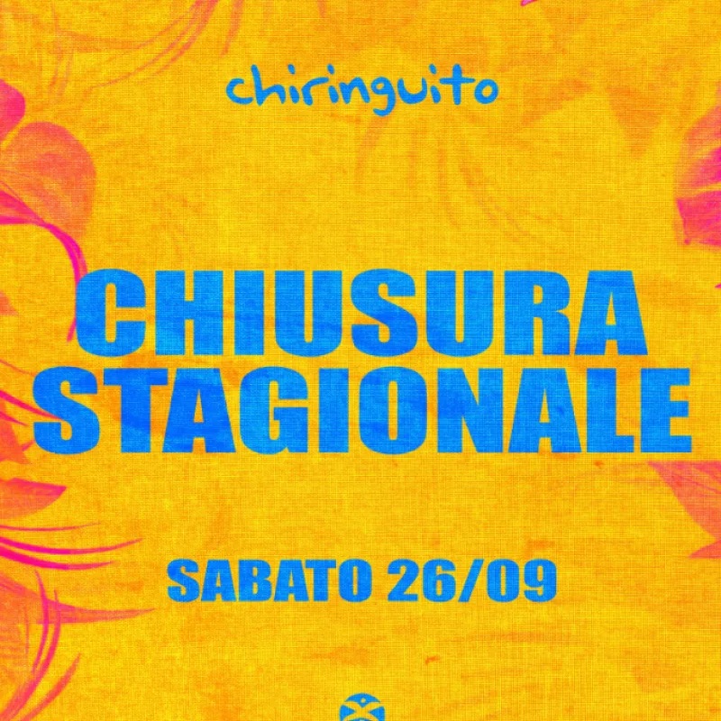 26 settembre chiringuito chiusura