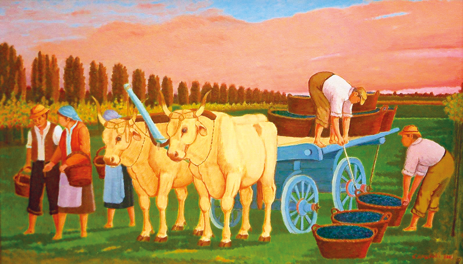 Ritorno dalla vendemmia 100x60 copia