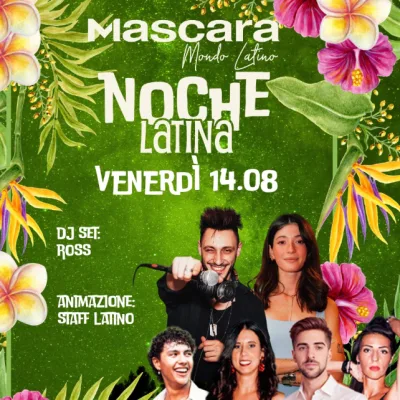 14 agosto noche latina mascara