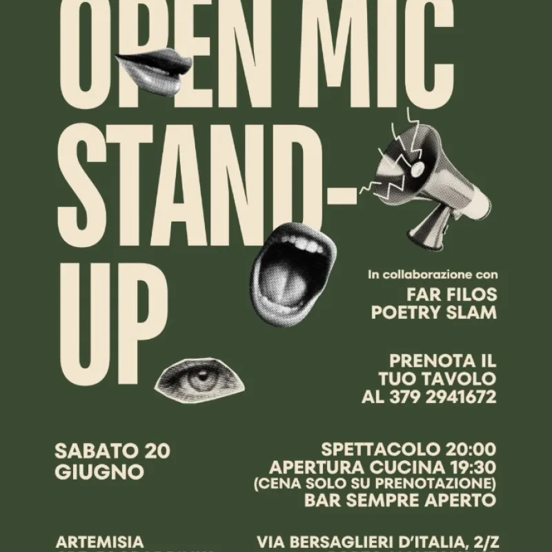 Open mic artemisia 20 giugno