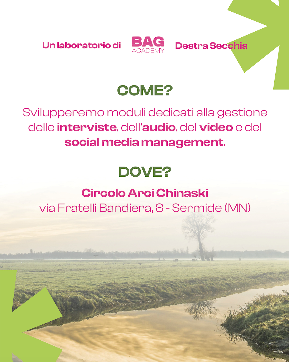 3 Bag Academy Destra secchia laboratorio di comunicazione